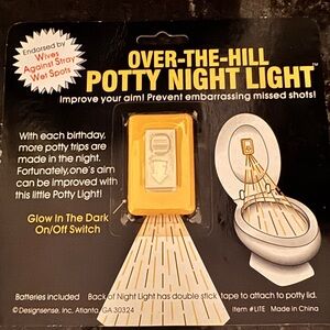 Over-the-Hill Potty Night Light & Medicine Stash Box